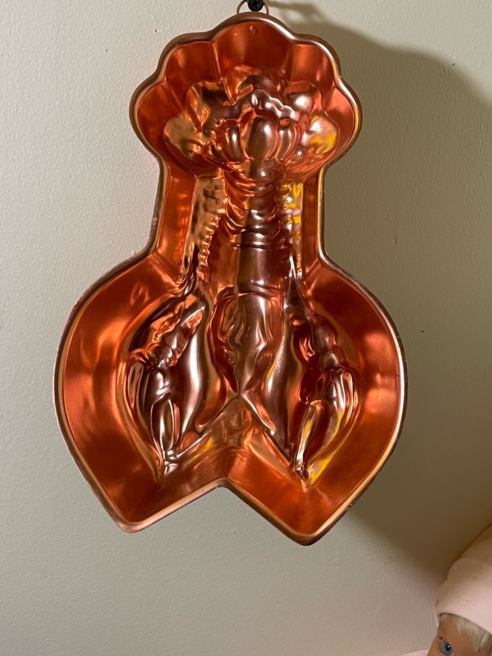Copper Finish Lobster Wall Accent - Decorative Home Accent